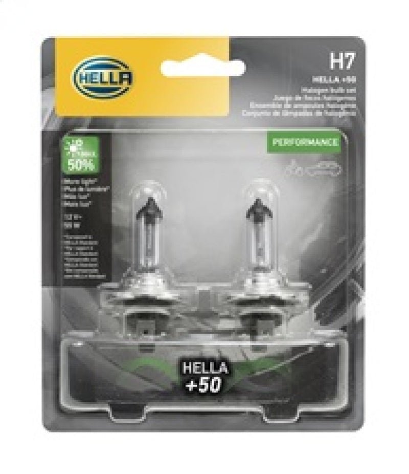 Hella - Hella Bulb H7 12V 55W Px26D T4625 +50 (2) - Demon Performance