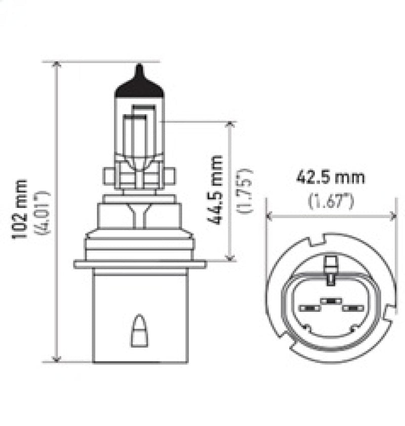 Hella - Hella Bulb HB1 9004 12V 100/80W XEN WHT XB (2) - Demon Performance
