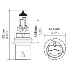 Hella - Hella Bulb HB1 9004 12V 100/80W XEN WHT XB (2) - Demon Performance