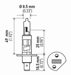 Hella - Hella H1 12V 55W Hella High Performance Xenon Bulb (Pair) - Demon Performance
