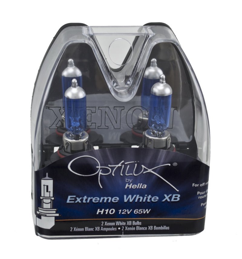 Hella - Hella H10 12V 65W Xen White Bulb (Pair) - Demon Performance