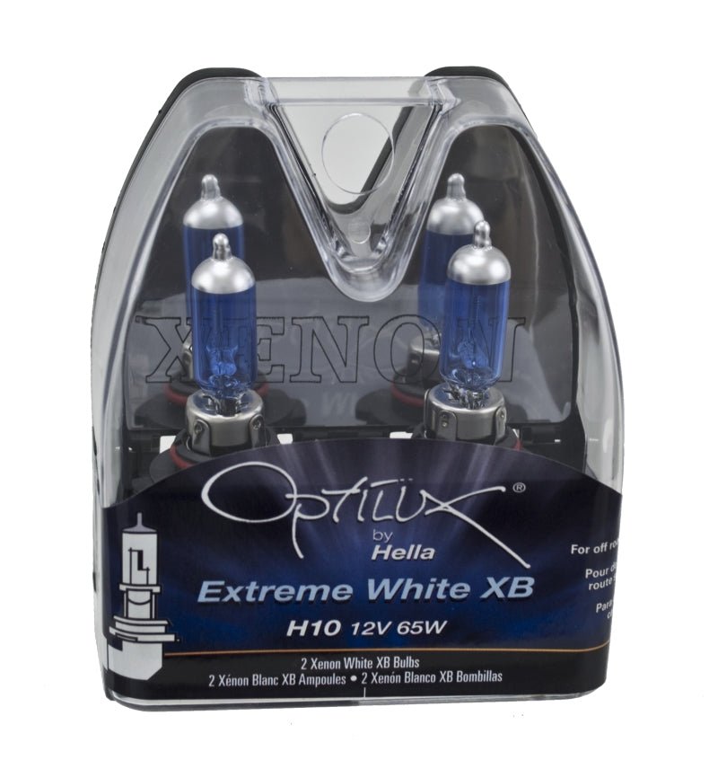 Hella - Hella H10 12V 65W Xen White Bulb (Pair) - Demon Performance