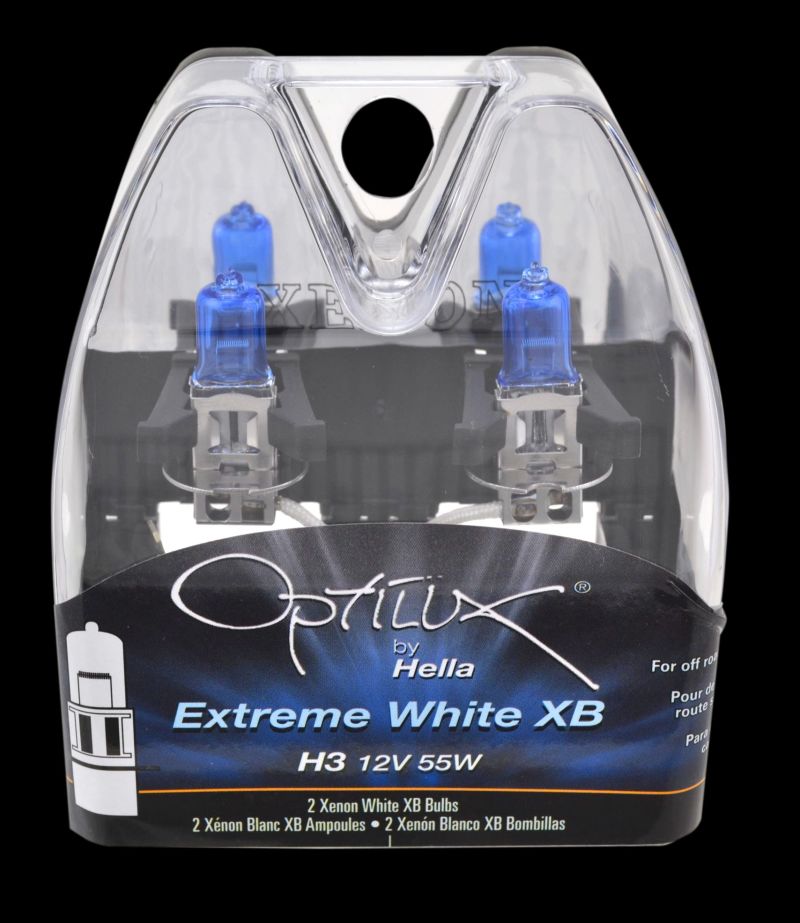 Hella - Hella H3 12V 55W Xen White XB Bulb (Pair) - Demon Performance