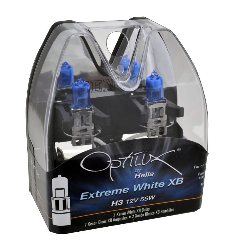 Hella - Hella H3 12V 55W Xen White XB Bulb (Pair) - Demon Performance