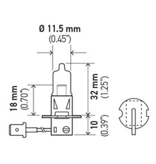 Hella - Hella H3 12V 55W Xen White XB Bulb (Pair) - Demon Performance