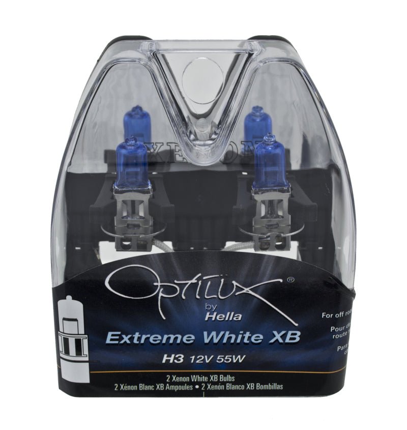 Hella - Hella H3 12V 55W Xen White XB Bulb (Pair) - Demon Performance