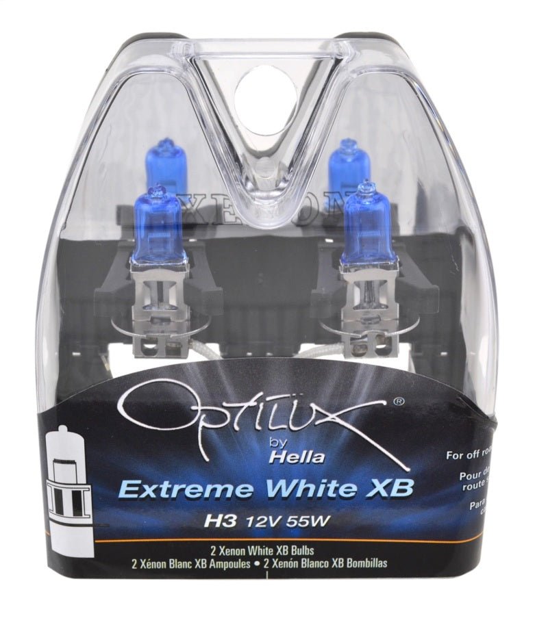 Hella - Hella H3 12V 55W Xen White XB Bulb (Pair) - Demon Performance