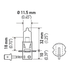 Hella - Hella H3 Halogen Bulb *Must Order Qty 10* - Demon Performance