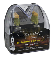Hella - Hella Optilux H10 12V/42W XY Xenon Yellow Bulb - Demon Performance