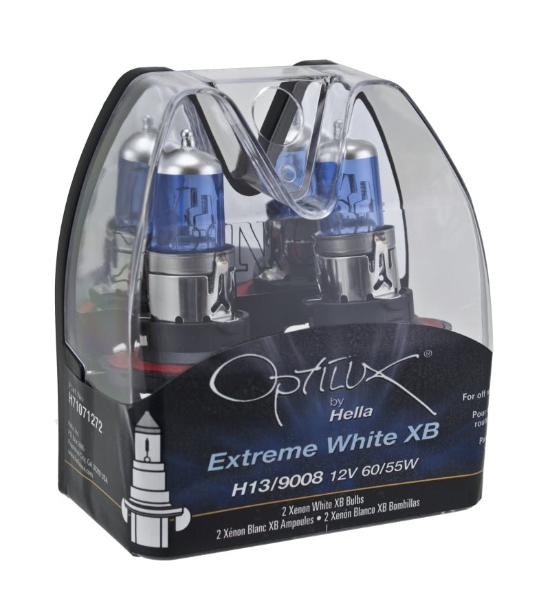 Hella - Hella Optilux H13/9008 12V 60/55W XB Xenon White Bulbs (Pair) - Demon Performance