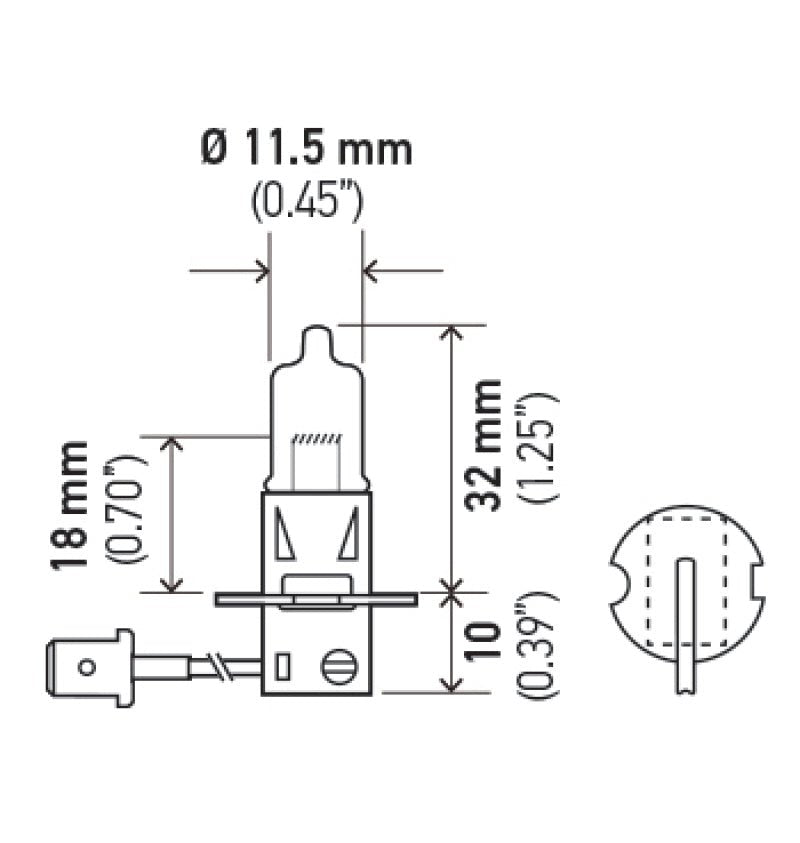 Hella - Hella Optilux H3 12V / 100W Xenon White XB Light Bulb - Demon Performance