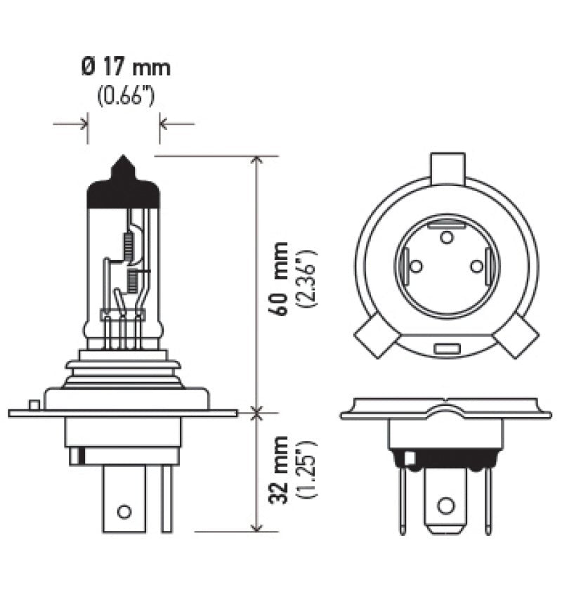 Hella - Hella Optilux H4 100/80W Xenon White XB Kit (Pair) - Demon Performance