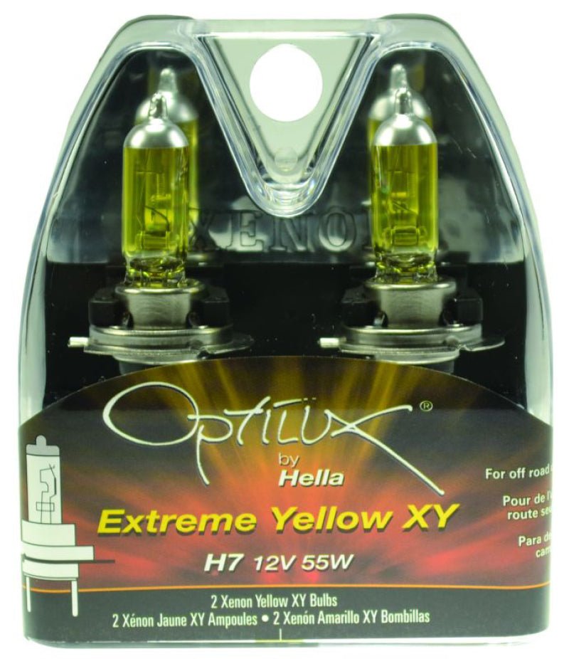 Hella - Hella Optilux H7 12V/55W XY Xenon Yellow Bulb - Demon Performance