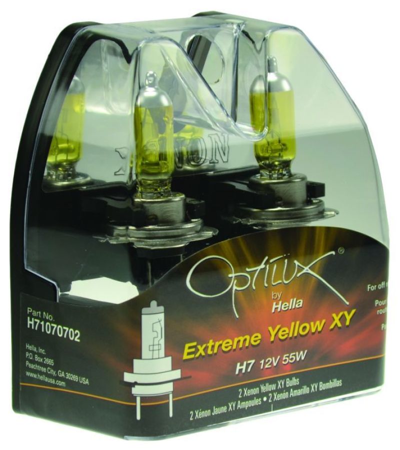 Hella - Hella Optilux H7 12V/55W XY Xenon Yellow Bulb - Demon Performance