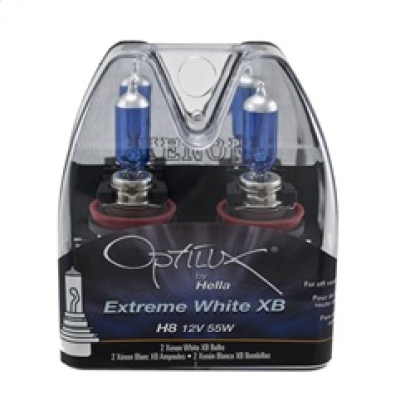 Hella - Hella Optilux H8 12V/55W XB Xenon White Bulb (pair) - Demon Performance