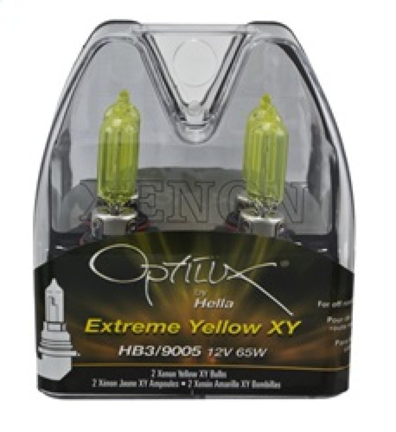 Hella - Hella Optilux HB3 9005 12V/65W XY Xenon Yellow Bulb - Demon Performance
