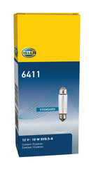 Hella - Hella Universal Clear 12V 10W 10x41mm T3.25 Bulb - Demon Performance