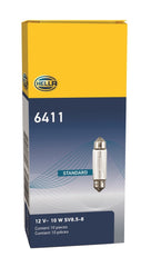 Hella - Hella Universal Clear 12V 10W 10x41mm T3.25 Bulb - Demon Performance