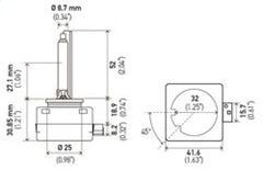 Hella - Hella Xenon D1S Bulb PK32d - 2 85V 35W 4300k - Demon Performance