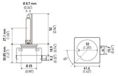 Hella - Hella Xenon D1S Bulb PK32d - 2 85V 35W 5000k - Demon Performance