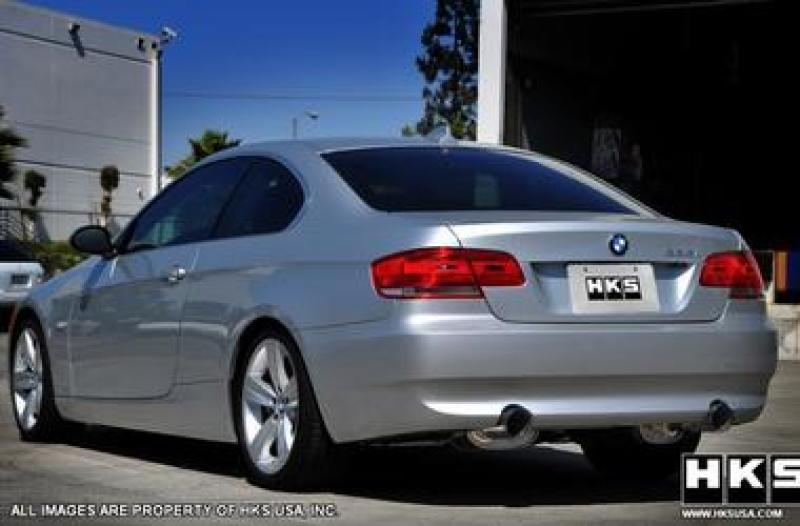 HKS - HKS 07-08 BMW 335i Coupe Only Legamax Hi-Power Dual SOS304 Ti-Tip Catback Exhaust - Demon Performance