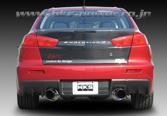 HKS - HKS 08-09 Evo 10 Hi-Power Dual Tip Catback Exhaust - Demon Performance