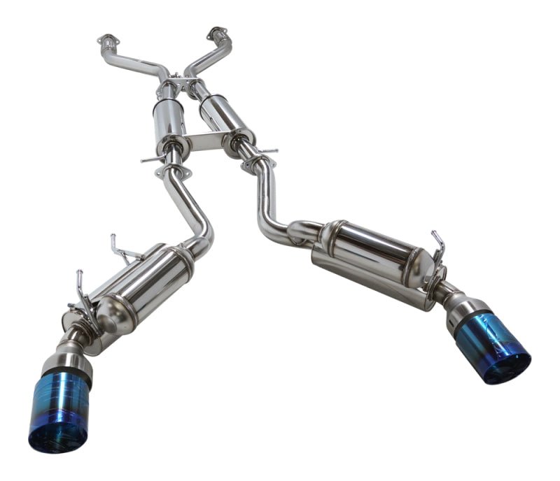 HKS - HKS 09+ 370z Dual Hi-Power Titanium Tip Catback Exhaust (requires removal of emissions canister shie - Demon Performance