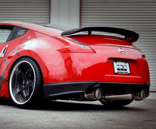 HKS - HKS 09+ 370z Dual Hi-Power Titanium Tip Catback Exhaust (requires removal of emissions canister shie - Demon Performance