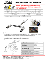 HKS - HKS Hi - Power Muffler SPEC - L II - AP2 F22C S2000 Honda - Demon Performance
