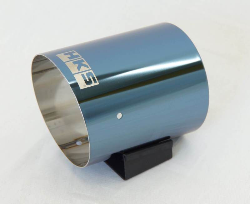 HKS - HKS Hi-Power SPEC-L Tail Tip Cover 94mm - Blue-SUS Tip - Demon Performance