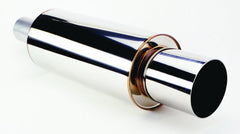 HKS - HKS Universal SS Hi-Power Muffler (120mm tip / 75mm piping) - Demon Performance