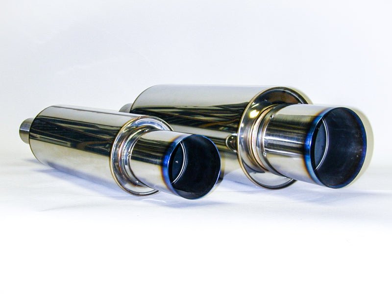 HKS - HKS Universal Stainless Hi Power 130mm Titanium Muffler - Demon Performance