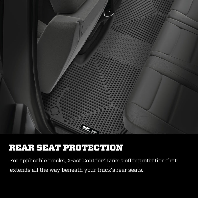 Husky Liners - Husky Liners 09 - 14 Dodge Ram/Ram Quad Cab X - Act Contour Black Floor Liner (2nd Seat) - Demon Performance