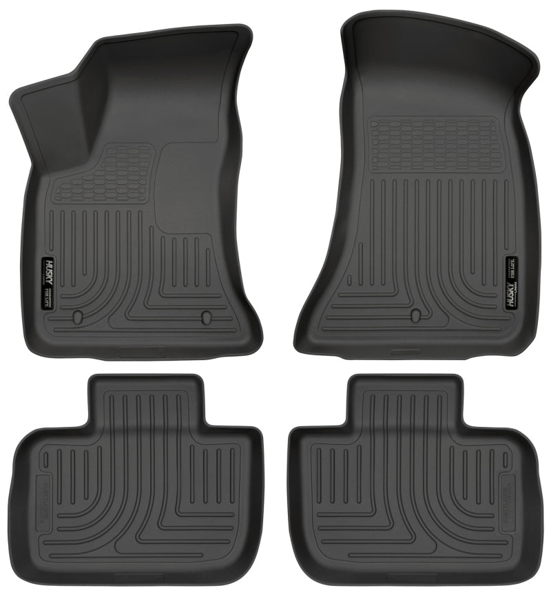 Husky Liners - Husky Liners 11 - 12 Dodge Charger/Chrysler 300 WeatherBeater Combo Black Floor Liners - Demon Performance