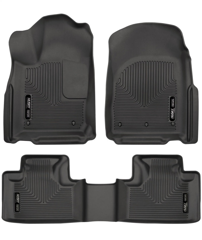 Husky Liners - Husky Liners 11 - 13 Dodge Durango / 11 - 13 Jeep Grand Cherokee WeatherBeater Combo Black Floor Liners - Demon Performance