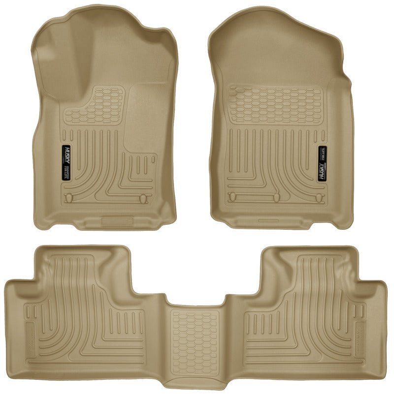 Husky Liners - Husky Liners 11 - 13 Dodge Durango / 11 - 13 Jeep Grand Cherokee WeatherBeater Combo Tan Floor Liners - Demon Performance
