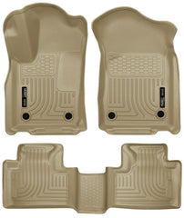 Husky Liners - Husky Liners 16 - 22 Dodge Durango Weatherbeater Tan Front & 2nd Seat Floor Liners - Demon Performance
