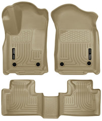 Husky Liners - Husky Liners 16 - 22 Dodge Durango Weatherbeater Tan Front & 2nd Seat Floor Liners - Demon Performance