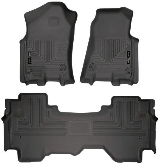 Husky Liners - Husky Liners 19 Dodge Ram 1500 Quad Cab Weatherbeater Black Front & 2nd Seat Floor Liners - Demon Performance