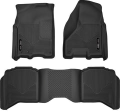 Husky Liners - Husky Liners 2012 Dodge Ram 1500/2500 Crew Cab WeatherBeater Combo Black Floor Liners - Demon Performance