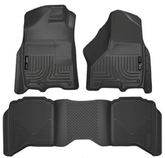 Husky Liners - Husky Liners 2012 Dodge Ram 1500/2500 Crew Cab WeatherBeater Combo Black Floor Liners - Demon Performance