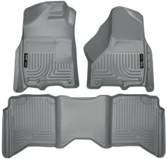 Husky Liners - Husky Liners 2012 Dodge Ram 1500/2500/3500 Crew Cab WeatherBeater Combo Gray Floor Liners - Demon Performance