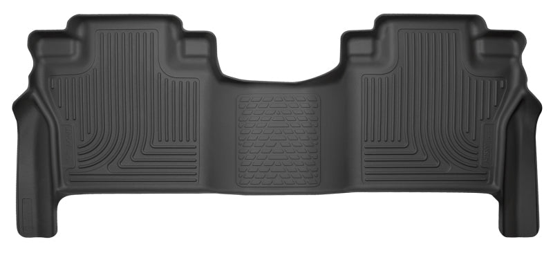 Husky Liners - Husky Liners 2016 Nissan Titan XD Crew Cab WeatherBeater 2nd Row Black Floor Liners - Demon Performance