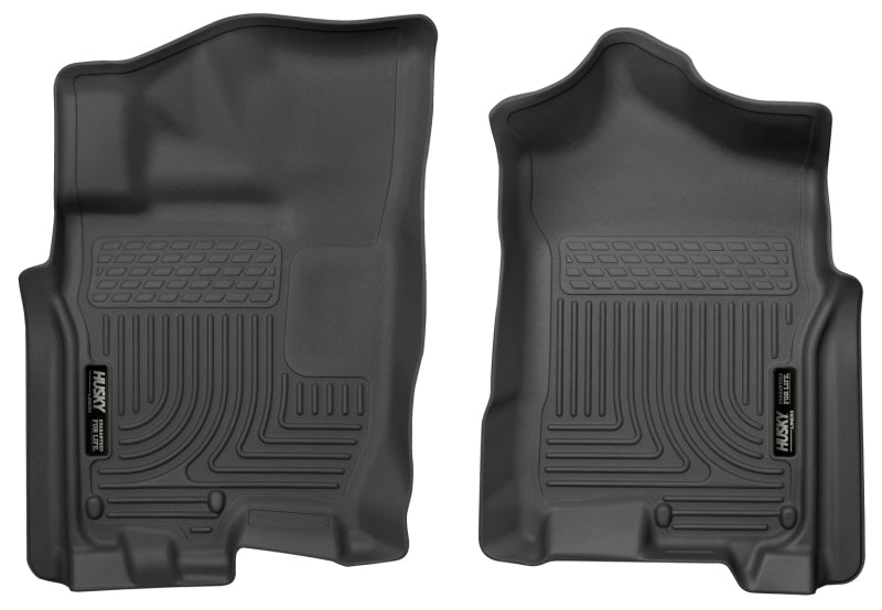 Husky Liners - Husky Liners 2016 Nissan Titan XD Crew Cab WeatherBeater Front Row Black Floor Liners - Demon Performance