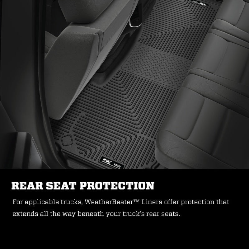 Husky Liners - Husky Liners 2019 Ram 1500 Crew Cab WeatherBeater Black Second Row Floor Liners - Demon Performance