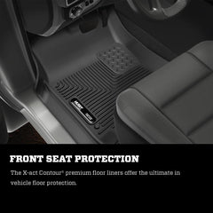 Husky Liners - Husky Liners 2019 RAM 1500 Crew Cab/Quad Cab X - Act Contour Black Front Floor Liners - Demon Performance