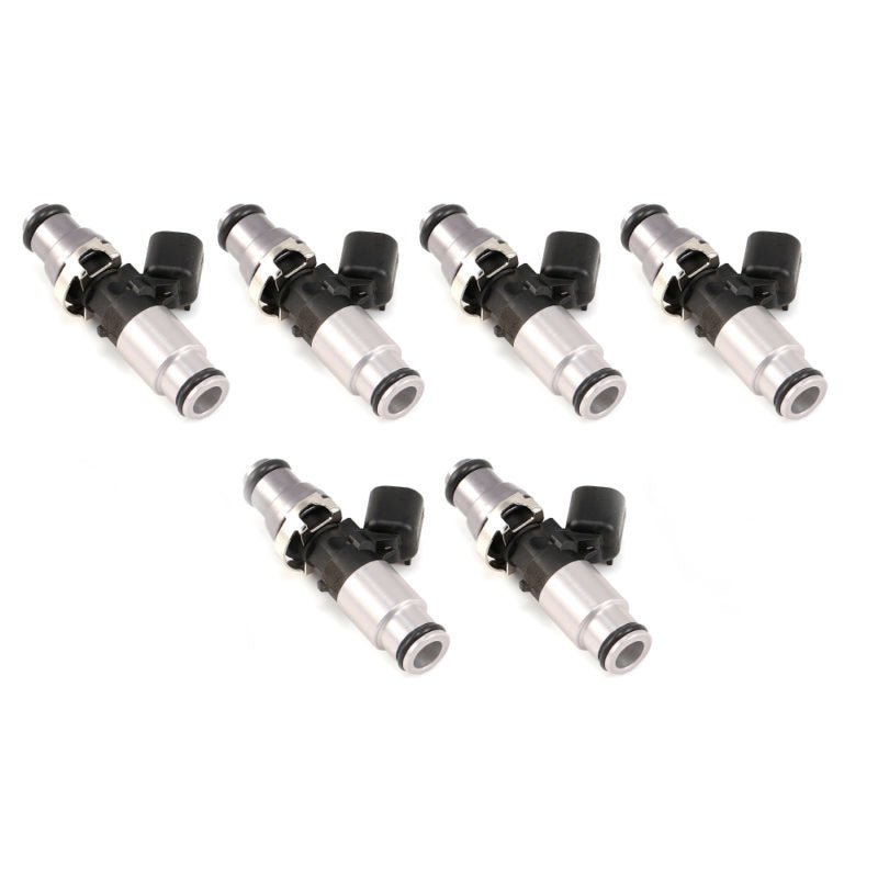Injector Dynamics - Injector Dynamics 1050X Injectors 14mm (Grey) Adaptor Top - (Silver) Bottom Adapter (Set of 6) - Demon Performance