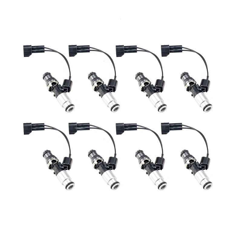 Injector Dynamics - Injector Dynamics ID1050X Injectors 14mm (Grey) Adaptor Top Bottom (Silver) Adaptor (Set of 8) - Demon Performance