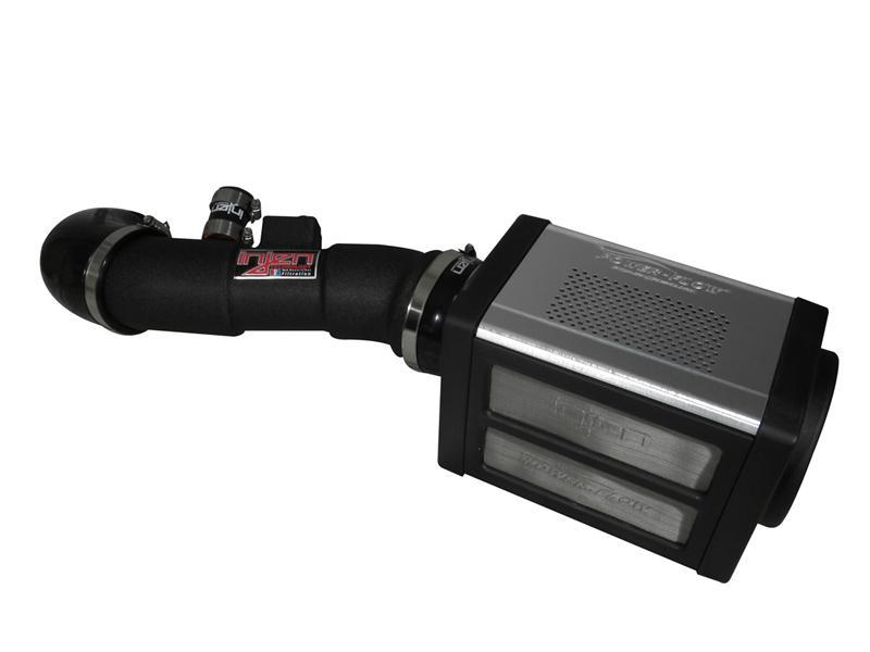 Injen - Injen 04 - 10 QX56 / 04 - 12 Amada/Titan V8 5.6L w/Power Box Wrinkle Black Power - Flow Air Intake System - Demon Performance