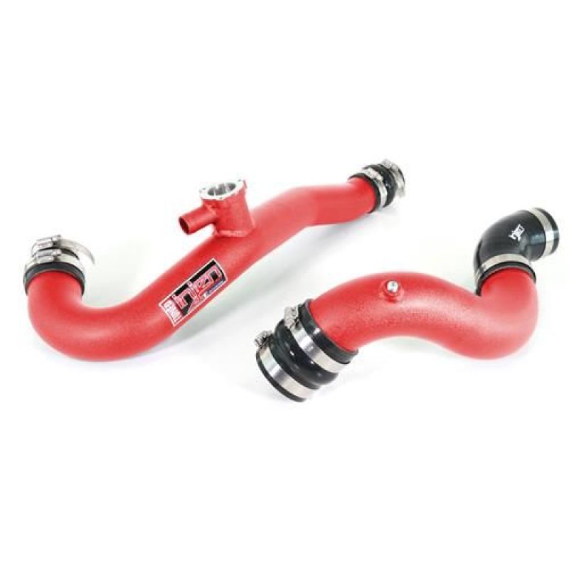Injen - Injen 15 - 19 Ford Mustang 2.3L EcoBoost Aluminum Intercooler Piping Kit - Wrinkle Red - Demon Performance